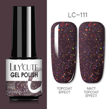 Load image into Gallery viewer, LILYCUTE 7ml Nail Gel Polish Semi Permanent Gel Varnish Base Top Coat UV LED Gel Varnish Soak Off Nail Art Gel Nail Polish