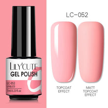 Load image into Gallery viewer, LILYCUTE 7ml Nail Gel Polish Semi Permanent Gel Varnish Base Top Coat UV LED Gel Varnish Soak Off Nail Art Gel Nail Polish