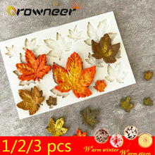 Load image into Gallery viewer, 1/2/3Pcs 3D Silicone Baking Mold DIY Butterfly Maple Leaf Mould Chocolate Fondant Cake Decorating Tool Temperature Resistance