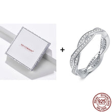 Load image into Gallery viewer, SILVERHOO 925 Sterling Silver Rings For Women Stackable Finger Ring Multi-Style Fine Jewelry Recommend Cute Gift To Girlfriend