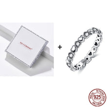 Load image into Gallery viewer, SILVERHOO 925 Sterling Silver Rings For Women Stackable Finger Ring Multi-Style Fine Jewelry Recommend Cute Gift To Girlfriend