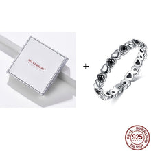 Load image into Gallery viewer, SILVERHOO 925 Sterling Silver Rings For Women Stackable Finger Ring Multi-Style Fine Jewelry Recommend Cute Gift To Girlfriend