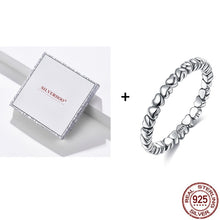 Load image into Gallery viewer, SILVERHOO 925 Sterling Silver Rings For Women Stackable Finger Ring Multi-Style Fine Jewelry Recommend Cute Gift To Girlfriend