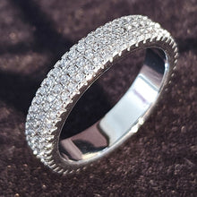 Load image into Gallery viewer, luxury 925 sterling silver wedding band eternity ring for women big gift for ladies love wholesale lots bulk jewelry R4577