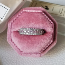 Load image into Gallery viewer, luxury 925 sterling silver wedding band eternity ring for women big gift for ladies love wholesale lots bulk jewelry R4577
