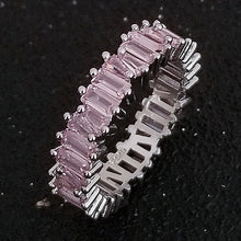 Load image into Gallery viewer, luxury 925 sterling silver wedding band eternity ring for women big gift for ladies love wholesale lots bulk jewelry R4577