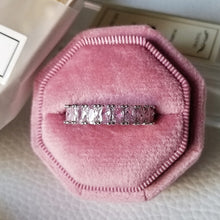 Load image into Gallery viewer, luxury 925 sterling silver wedding band eternity ring for women big gift for ladies love wholesale lots bulk jewelry R4577