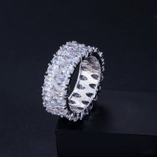 Load image into Gallery viewer, luxury 925 sterling silver wedding band eternity ring for women big gift for ladies love wholesale lots bulk jewelry R4577