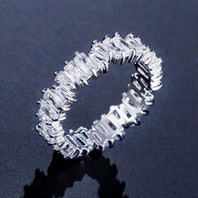 Load image into Gallery viewer, luxury 925 sterling silver wedding band eternity ring for women big gift for ladies love wholesale lots bulk jewelry R4577