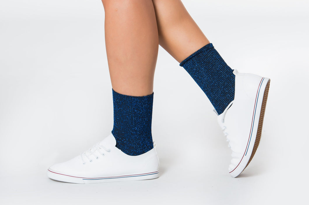 Socks Glitter Blue