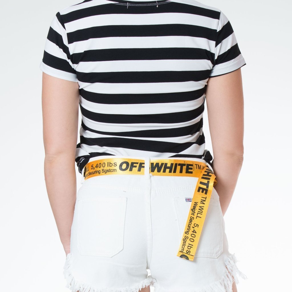 Slogan Belt Yellow