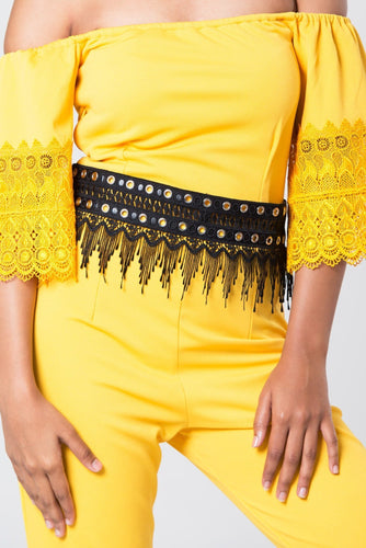 Short Fringes Belt