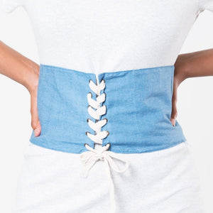 Denim Corset Belt