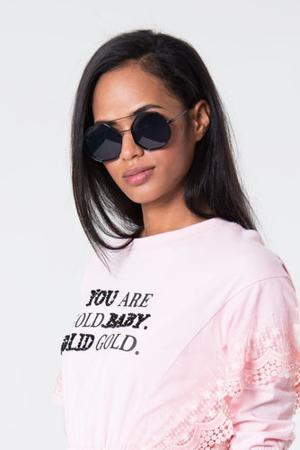 Brow Round Sunglasses