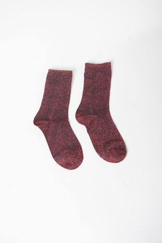 Socks Glitter Red